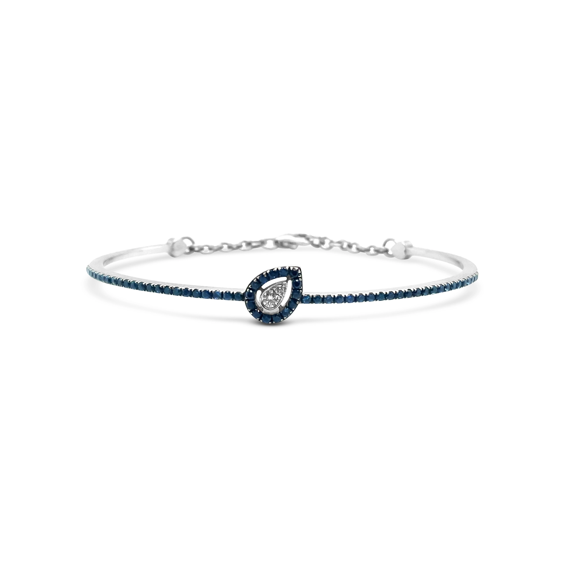 Bracelet with sapphires and diamonds