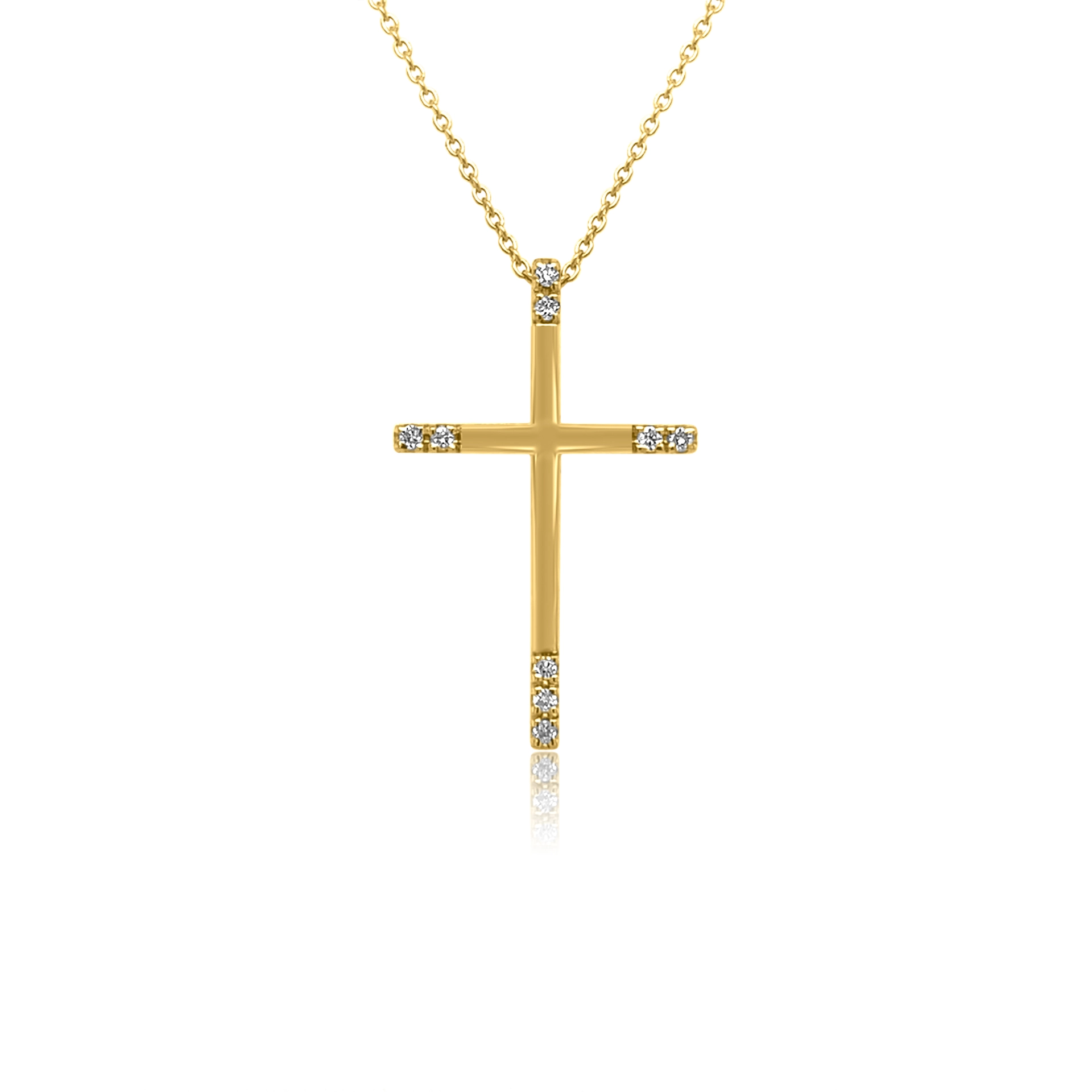 Cross with diamonds