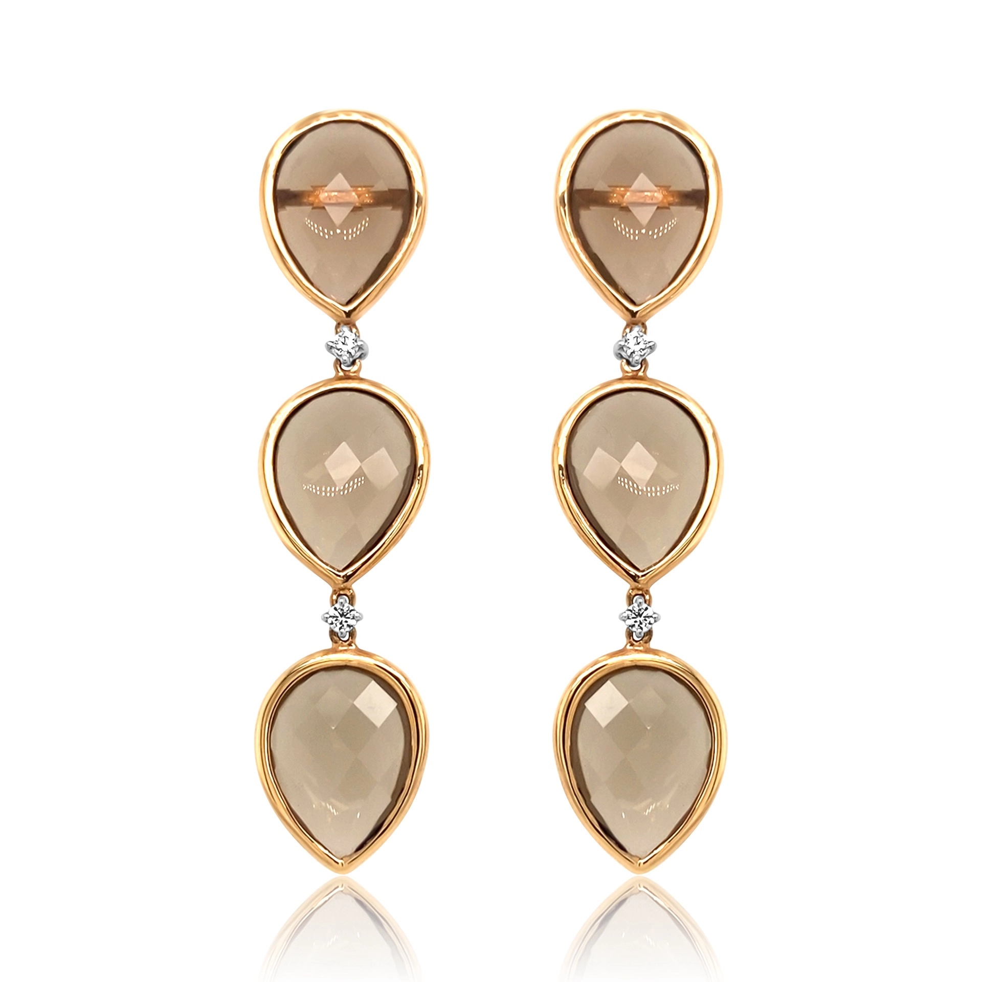Smokey quartz earrings 
