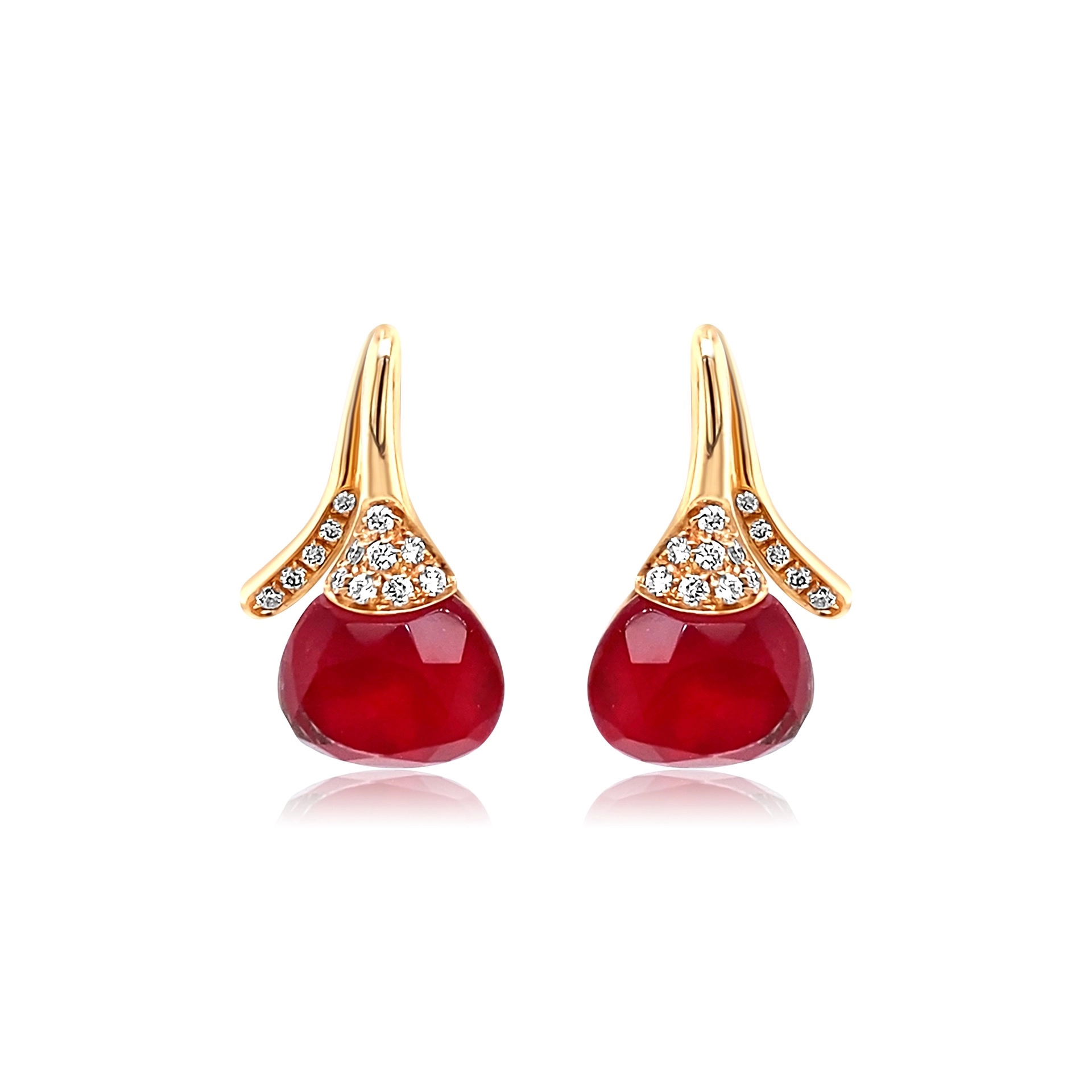 Ruby earrings 