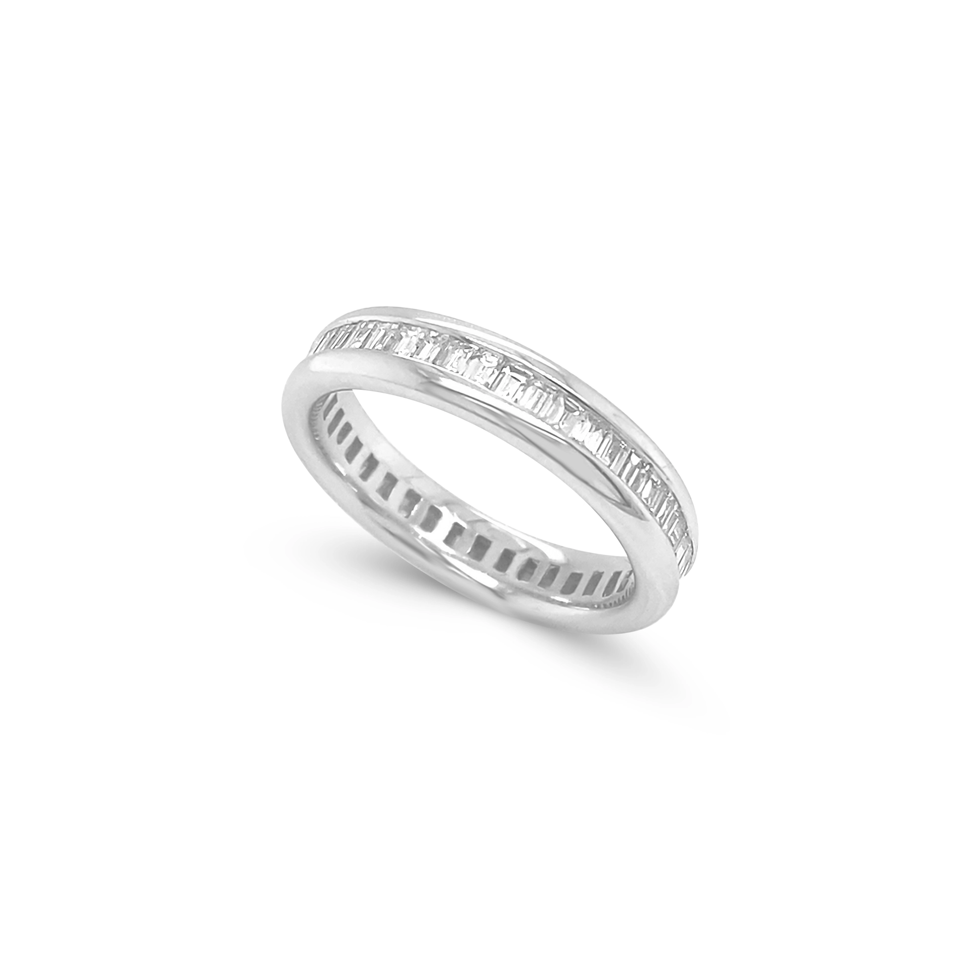 Baguette eternity ring