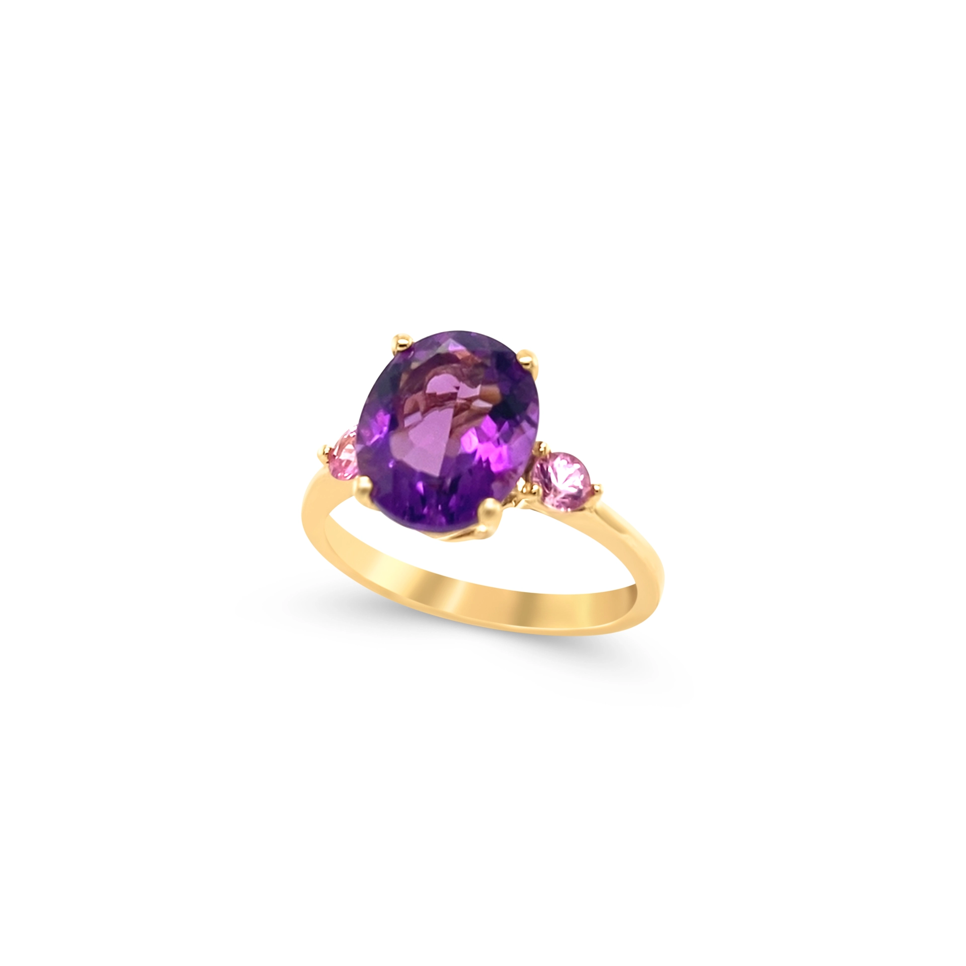 Amethyst and sapphire ring