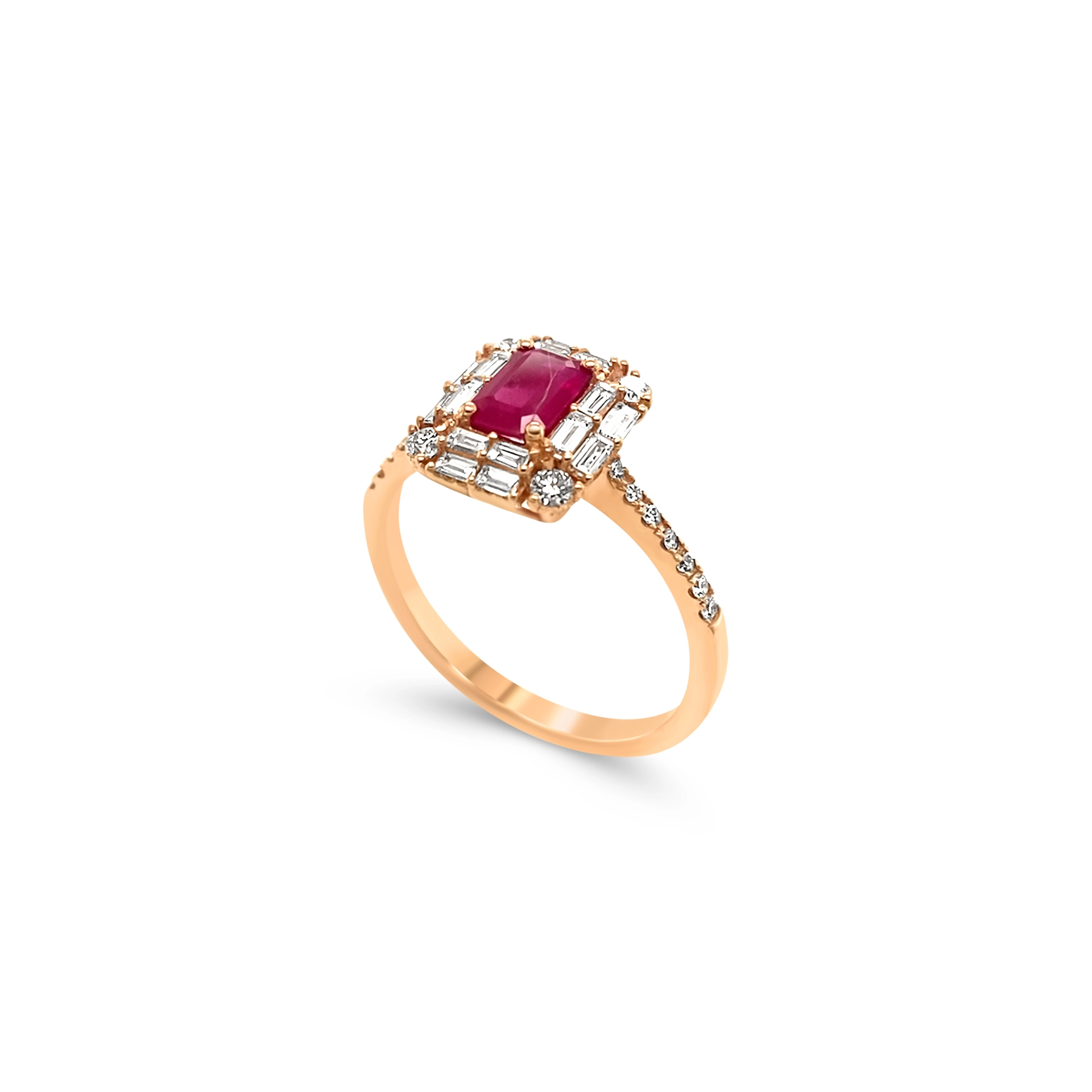 Ruby and diamond ring 