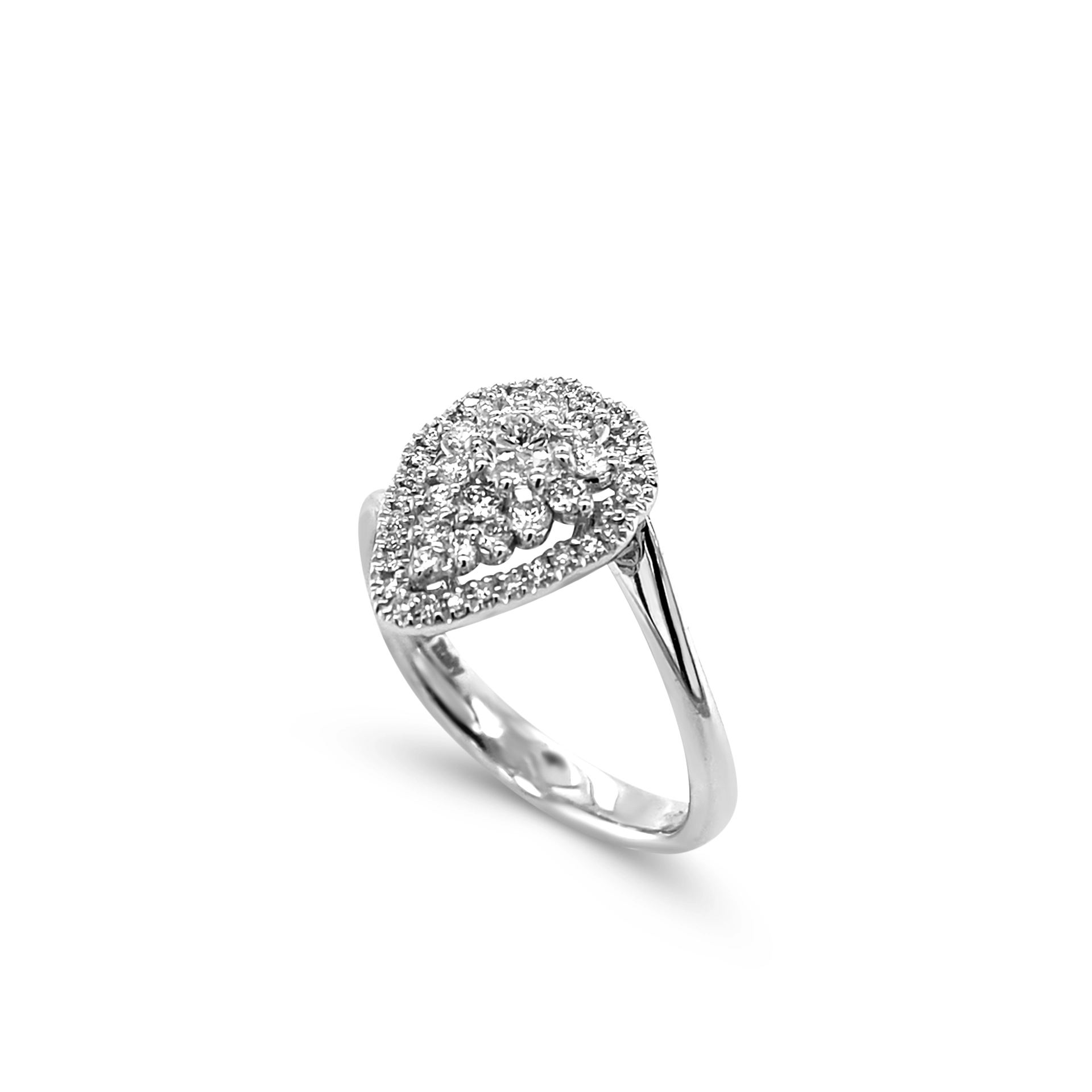 Pear shaped ring