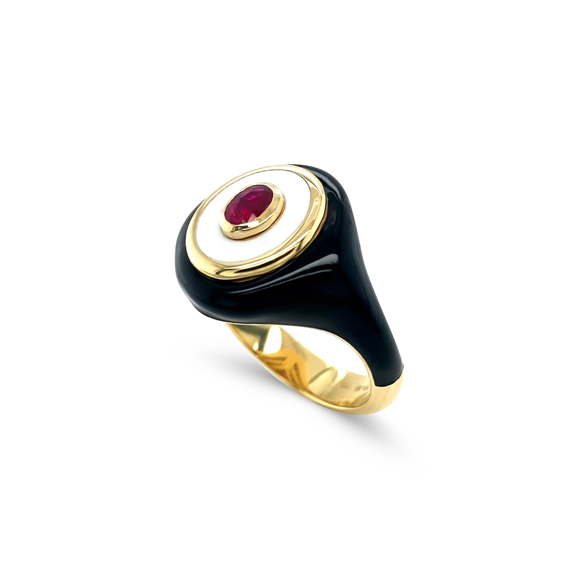 Ruby chevalier ring