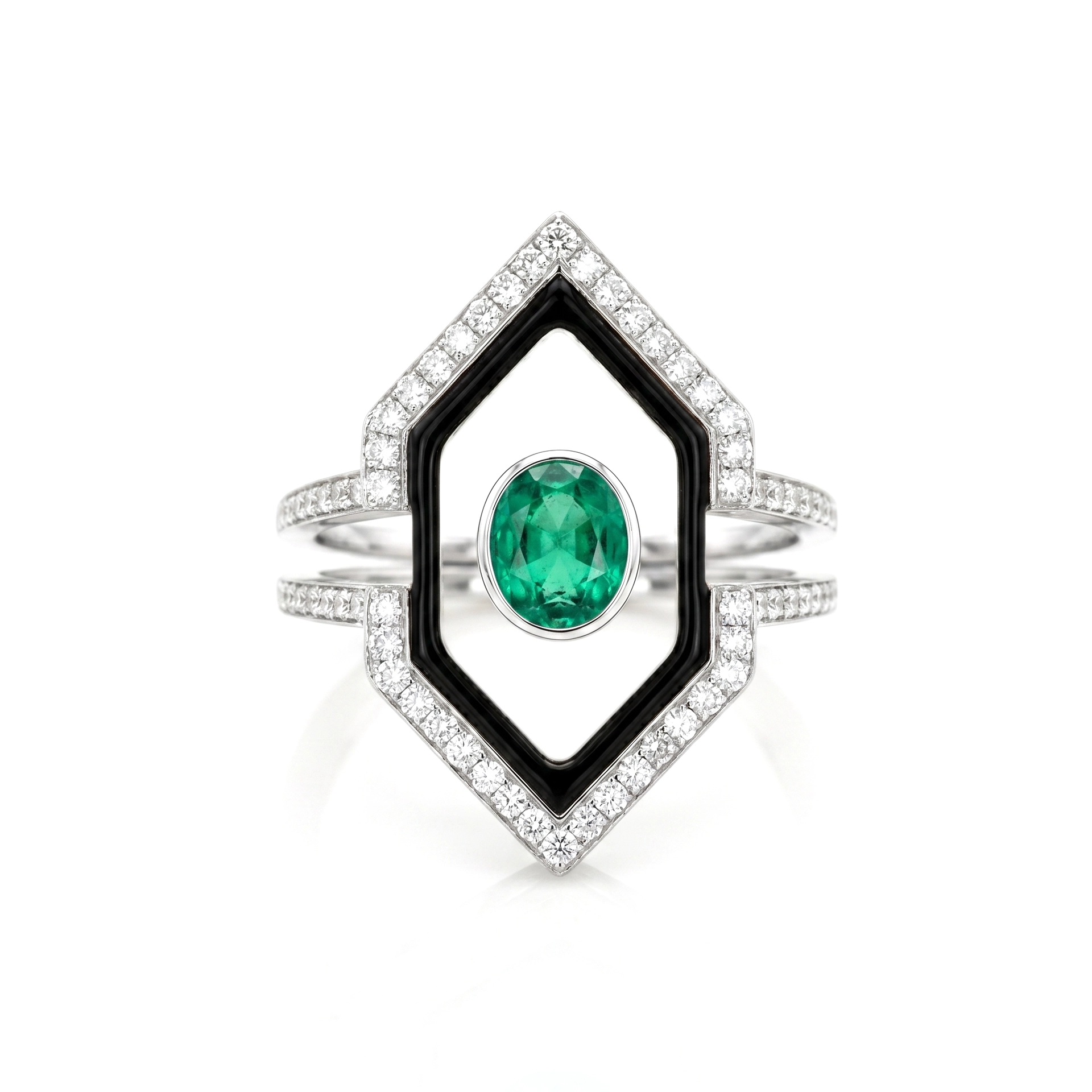 ART DECO EMERALD RING