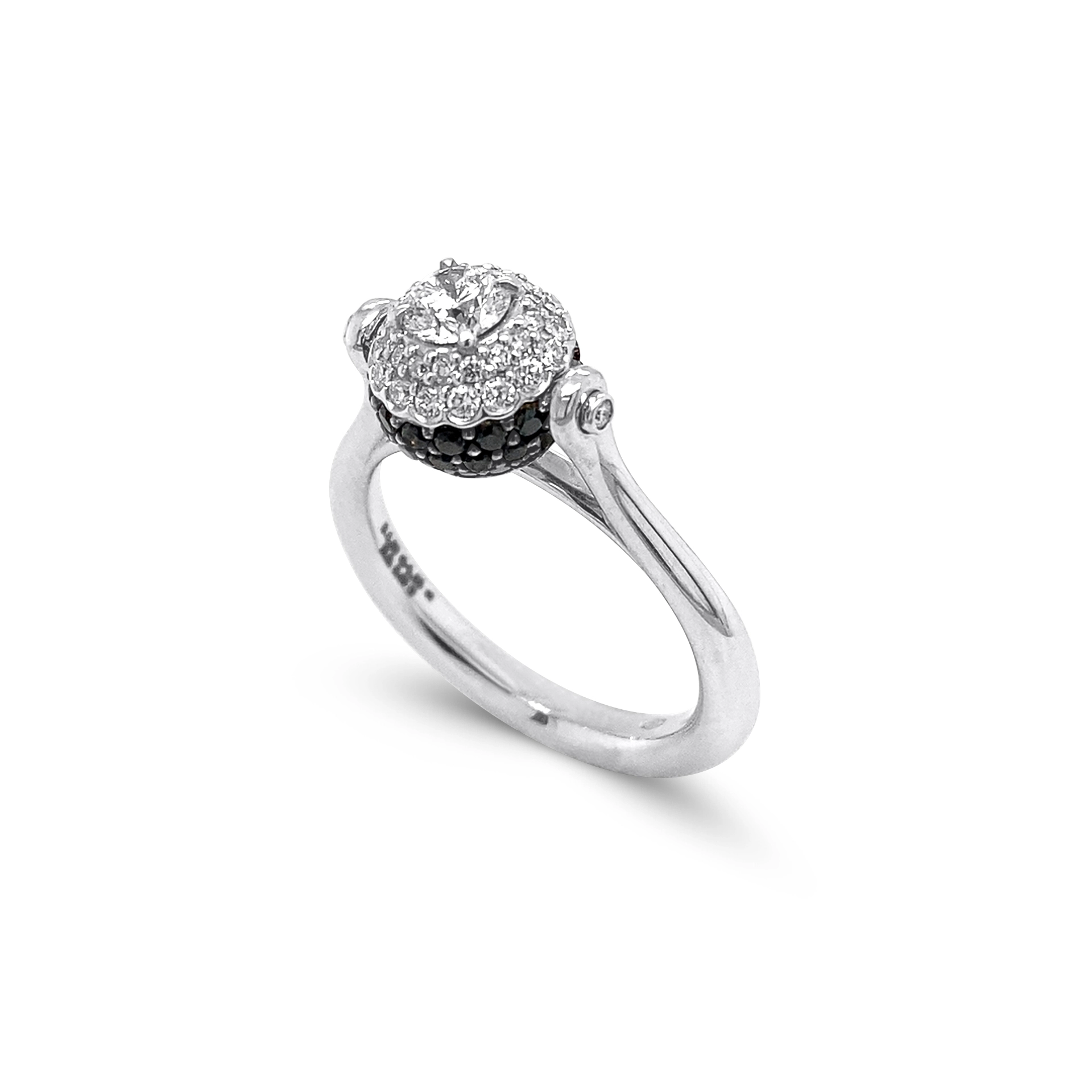 Two tone engagement ring 