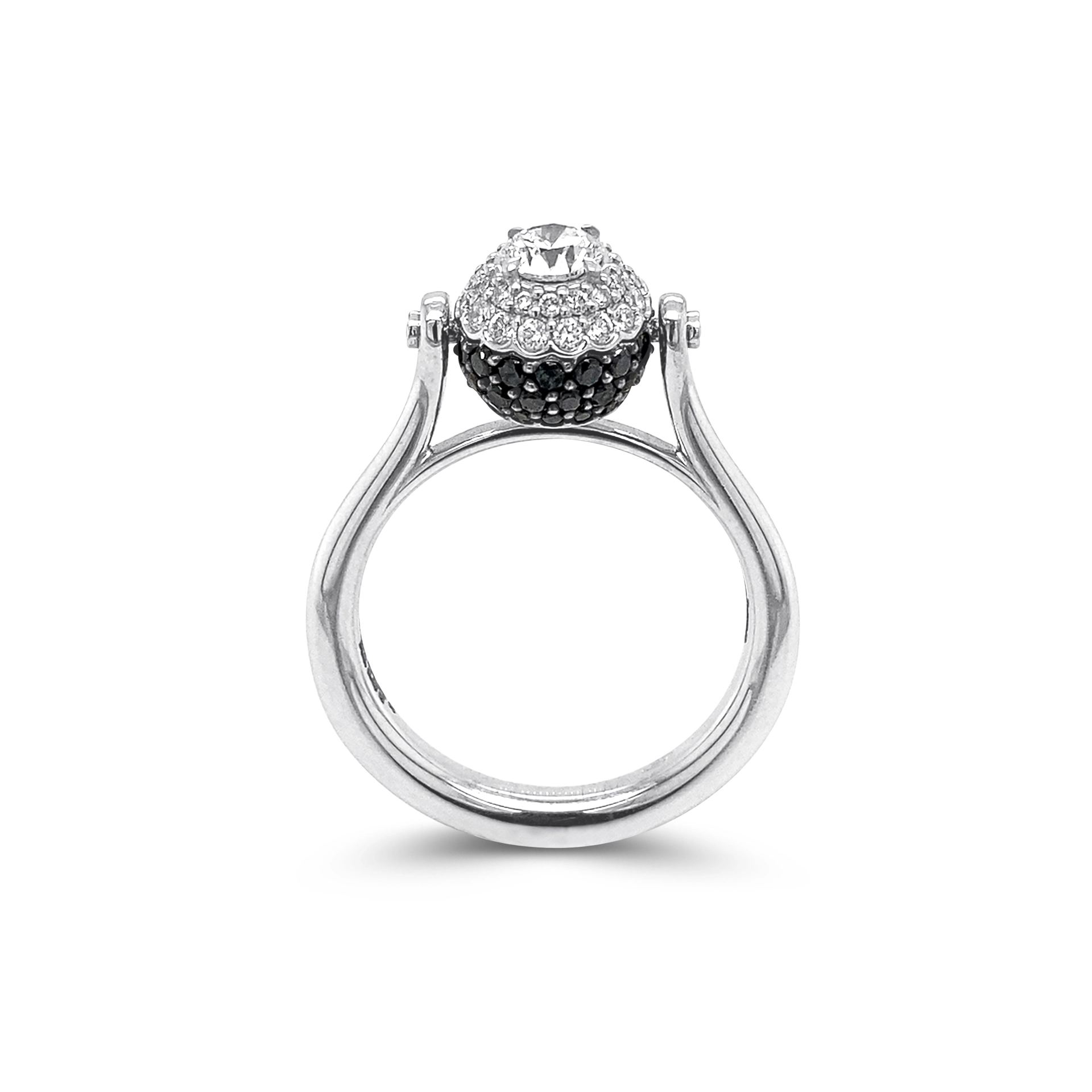 Two tone engagement ring 