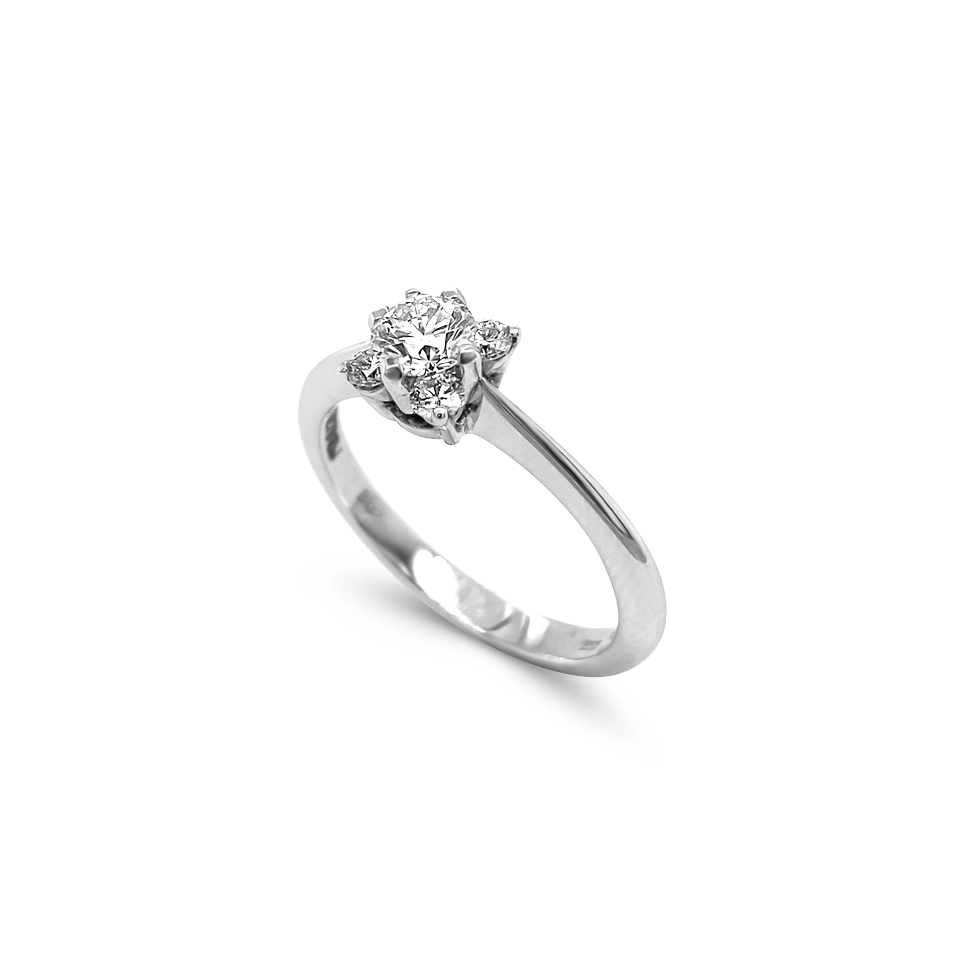 Five stone engagement ring